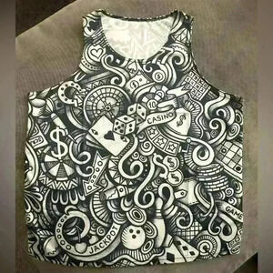 EDM Ravewear 🎰 💵 Casino Men’s Tank Top, Size M, NWOT